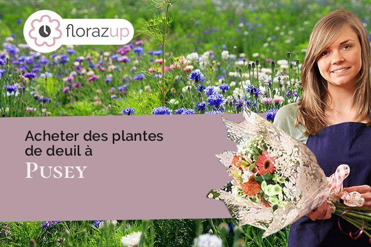 gerbes de fleurs pour un enterrement à Pusey (Haute-Saône/70000)