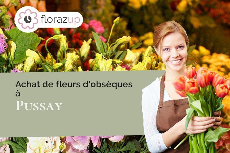 créations florales pour des funérailles à Pussay (Essonne/91740)