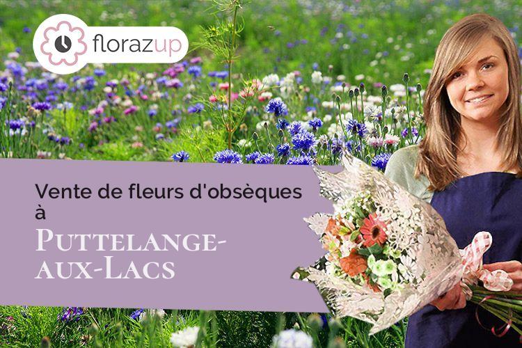compositions florales pour des funérailles à Puttelange-aux-Lacs (Moselle/57510)