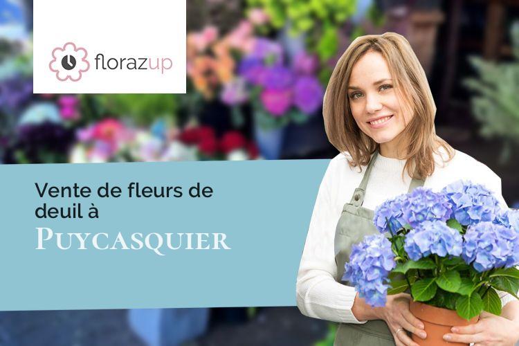 créations florales pour un décès à Puycasquier (Gers/32120)