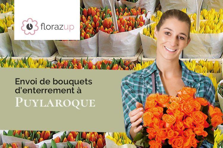couronnes de fleurs pour un enterrement à Puylaroque (Tarn-et-Garonne/82240)