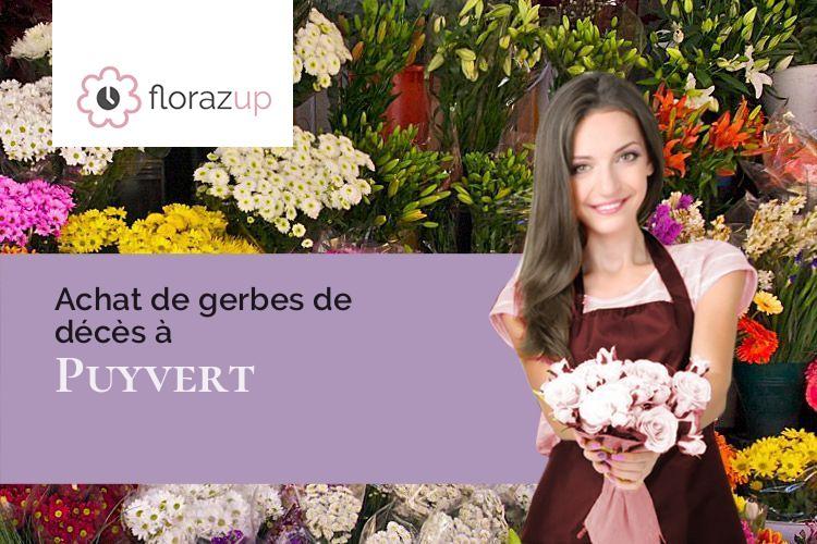 fleurs deuil pour un enterrement à Puyvert (Vaucluse/84160)