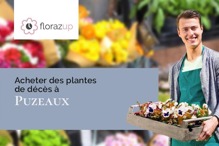 gerbes de fleurs pour un enterrement à Puzeaux (Somme/80320)