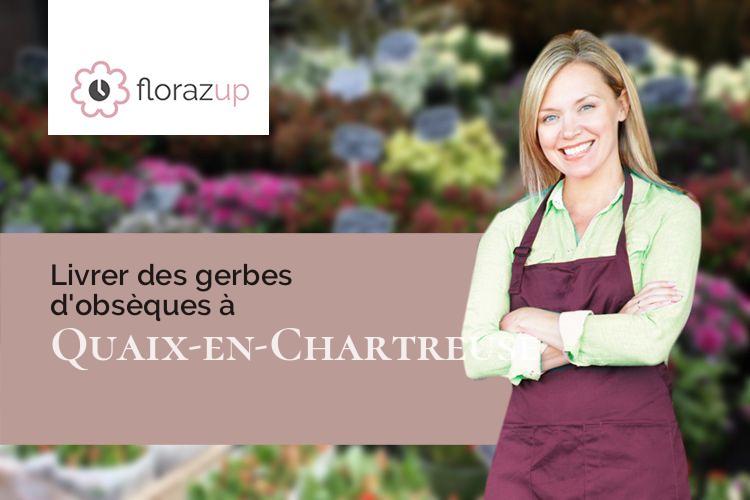 compositions de fleurs pour un décès à Quaix-en-Chartreuse (Isère/38950)