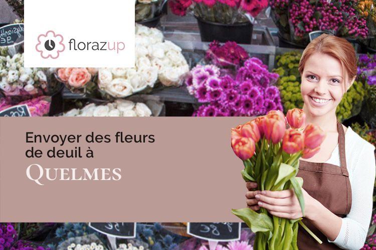 compositions de fleurs pour un décès à Quelmes (Pas-de-Calais/62500)