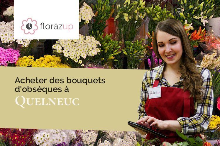 gerbes de fleurs pour un enterrement à Quelneuc (Morbihan/56910)