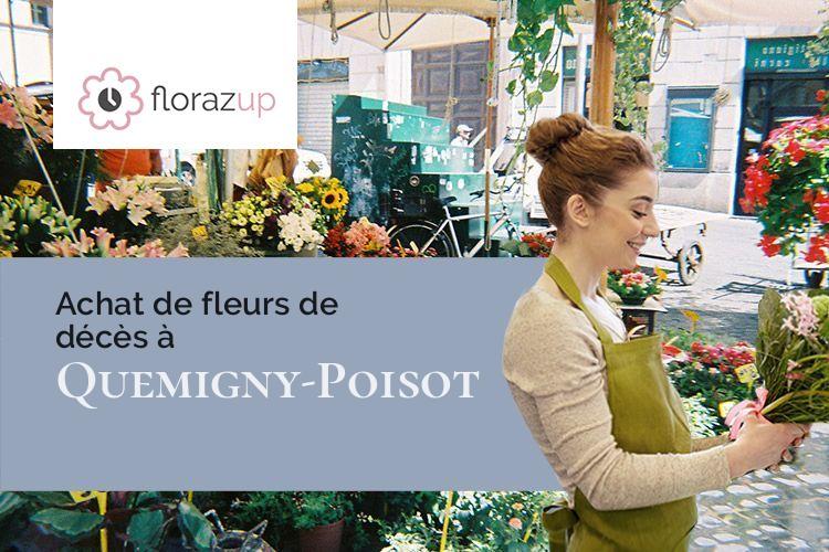 coeurs de fleurs pour des obsèques à Quemigny-Poisot (Côte-d'Or/21220)