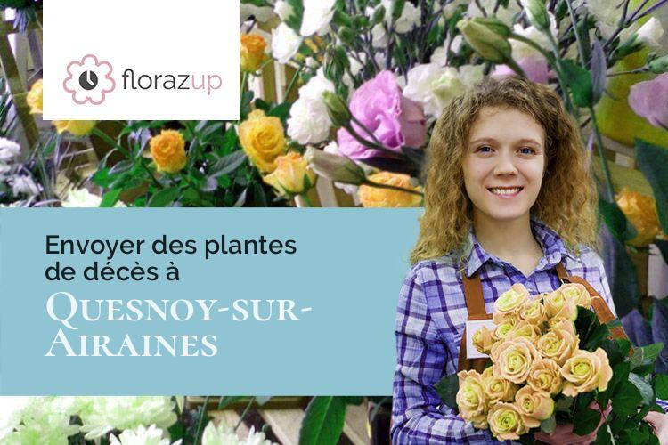 compositions florales pour un décès à Quesnoy-sur-Airaines (Somme/80270)