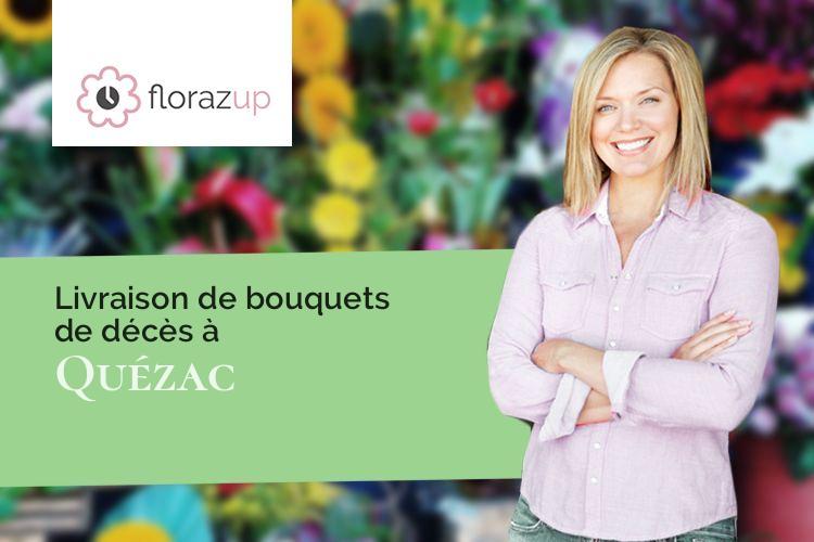 compositions florales pour un enterrement à Quézac (Lozère/48320)