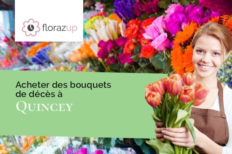 coupes de fleurs pour des funérailles à Quincey (Côte-d'Or/21700)