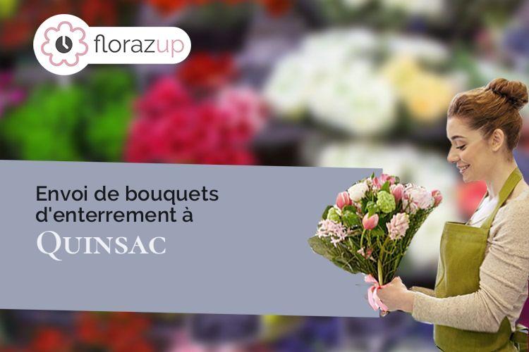 coupes de fleurs pour un décès à Quinsac (Gironde/33360)