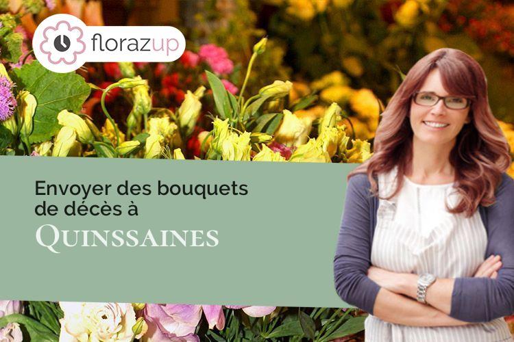 créations de fleurs pour un deuil à Quinssaines (Allier/03380)