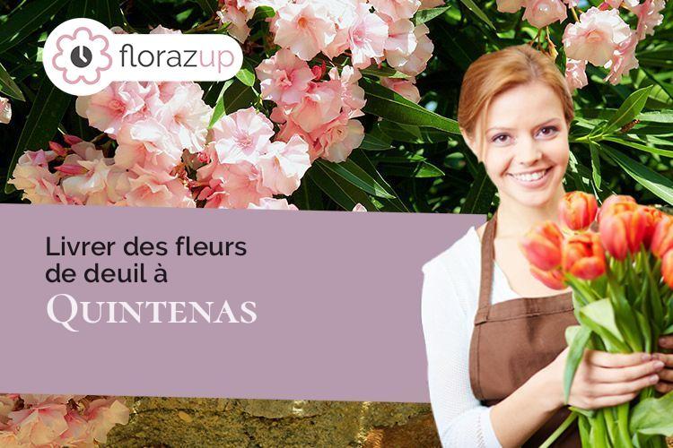 gerbes de fleurs pour des obsèques à Quintenas (Ardèche/07290)