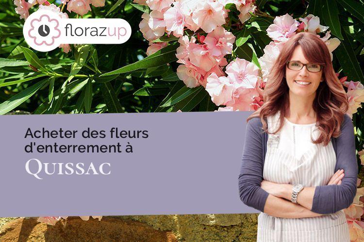 gerbes de fleurs pour des funérailles à Quissac (Gard/30260)