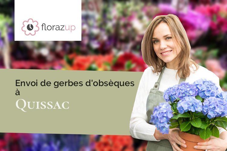 compositions de fleurs pour un enterrement à Quissac (Lot/46320)