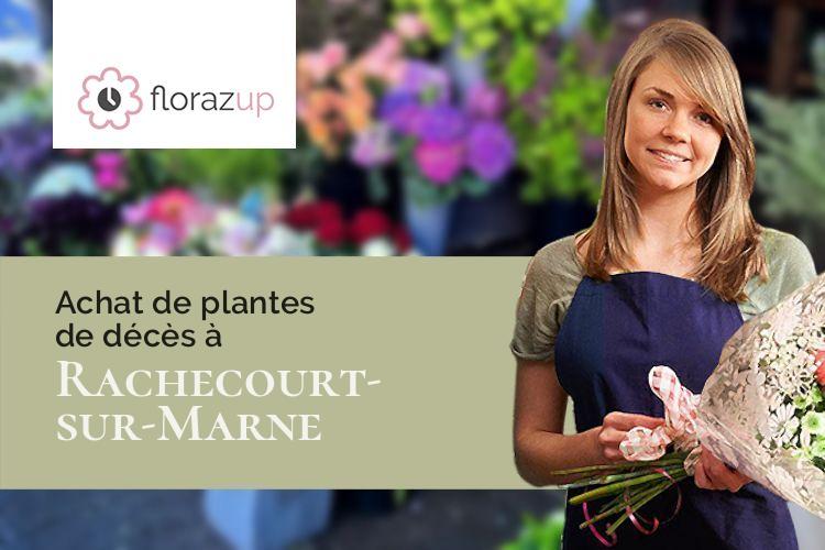 coupes de fleurs pour des funérailles à Rachecourt-sur-Marne (Haute-Marne/52170)