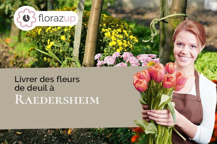 gerbes de fleurs pour des obsèques à Raedersheim (Haut-Rhin/68190)