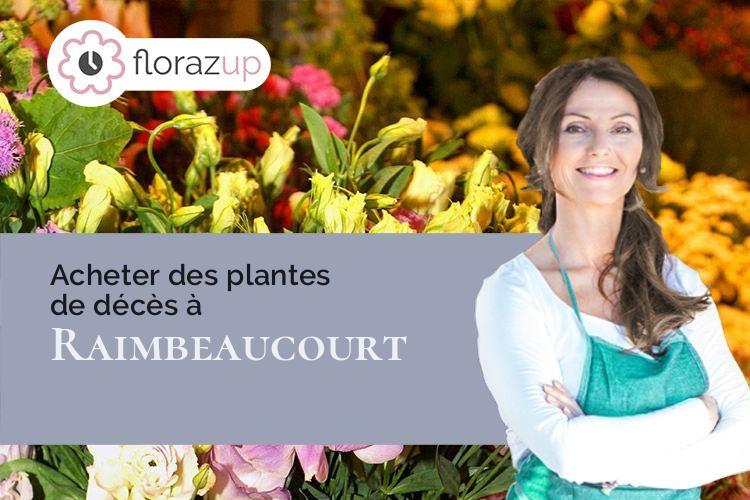 compositions florales pour des funérailles à Raimbeaucourt (Nord/59283)