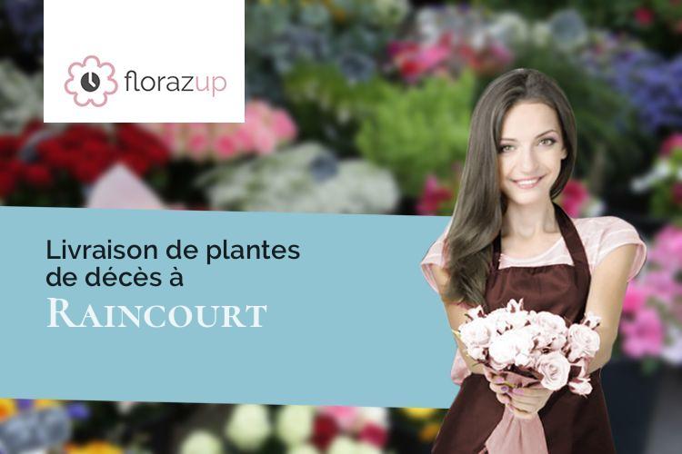 compositions florales pour des funérailles à Raincourt (Haute-Saône/70500)