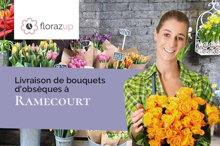 couronnes florales pour un enterrement à Ramecourt (Pas-de-Calais/62130)