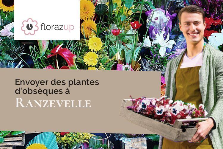 couronnes de fleurs pour un enterrement à Ranzevelle (Haute-Saône/70500)