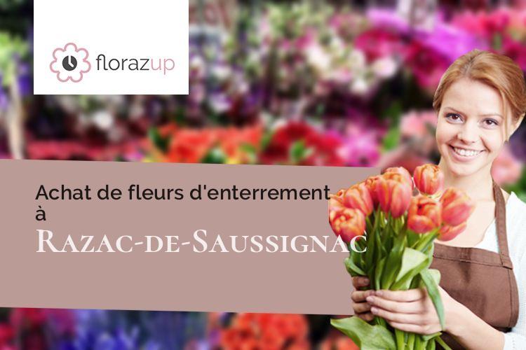 créations de fleurs pour un décès à Razac-de-Saussignac (Dordogne/24240)