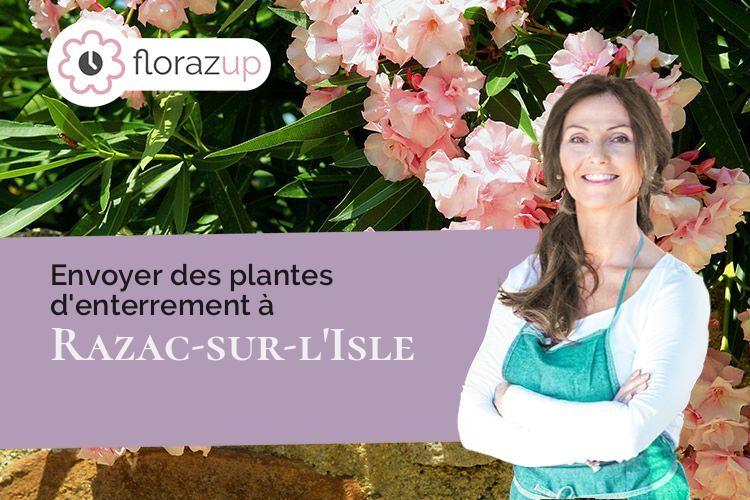 coeur de fleurs pour un deuil à Razac-sur-l'Isle (Dordogne/24430)