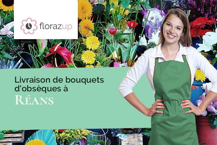 couronnes de fleurs pour un enterrement à Réans (Gers/32800)
