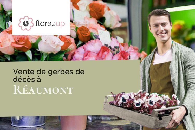 gerbes de fleurs pour des obsèques à Réaumont (Isère/38140)