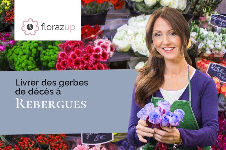gerbes de fleurs pour des obsèques à Rebergues (Pas-de-Calais/62850)