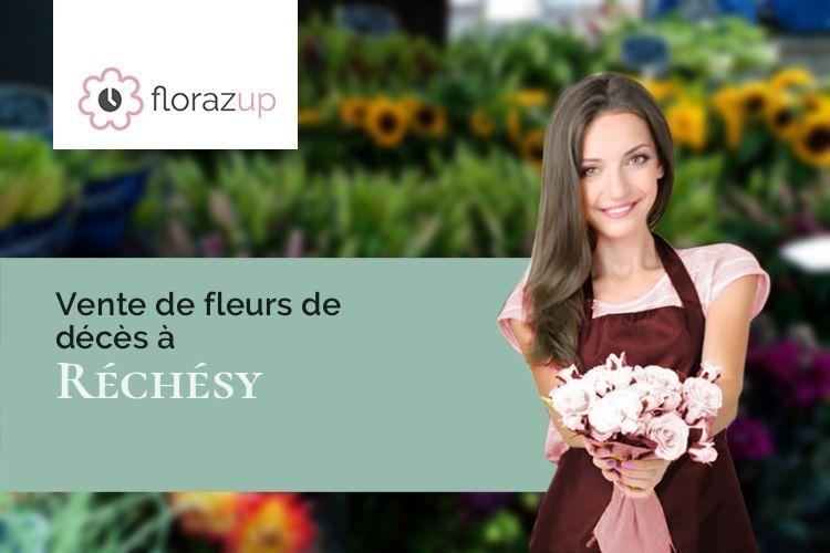 couronnes de fleurs pour un décès à Réchésy (Territoire de Belfort/90370)