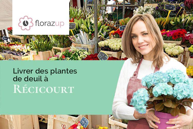 couronnes de fleurs pour une crémation à Récicourt (Meuse/55120)