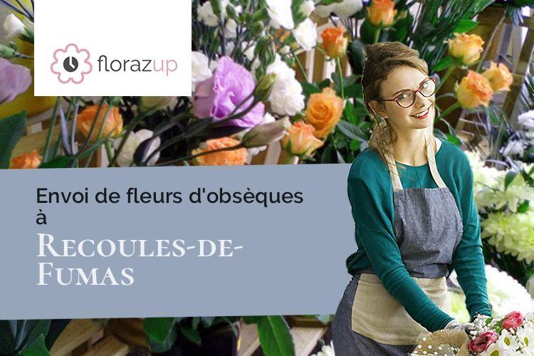 bouquets de fleurs pour un enterrement à Recoules-de-Fumas (Lozère/48100)