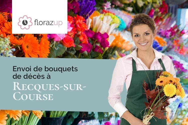 coupes de fleurs pour des obsèques à Recques-sur-Course (Pas-de-Calais/62170)