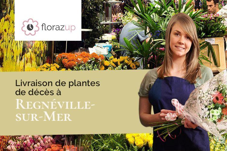 compositions florales pour un décès à Regnéville-sur-Mer (Manche/50590)