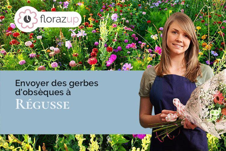 coupes de fleurs pour un décès à Régusse (Var/83630)