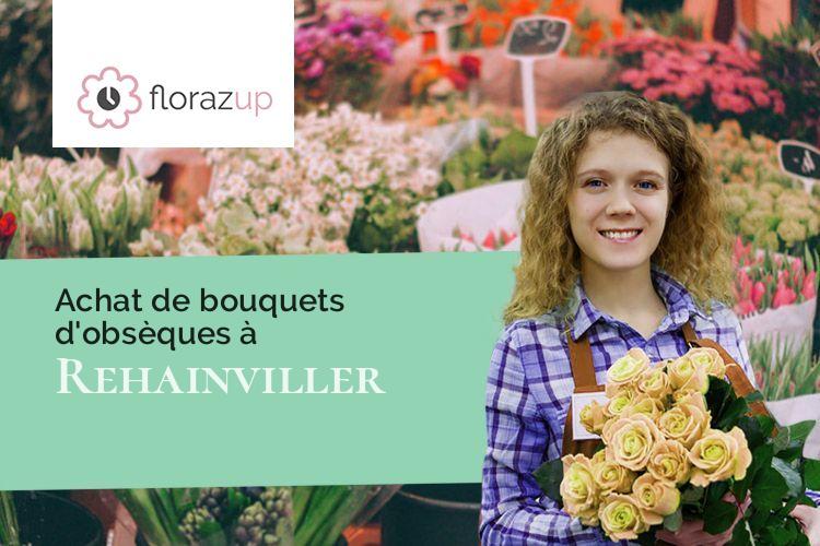 coeurs de fleurs pour un deuil à Rehainviller (Meurthe-et-Moselle/54300)