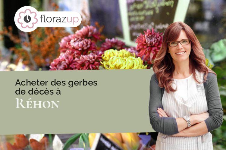 gerbes de fleurs pour des obsèques à Réhon (Meurthe-et-Moselle/54430)