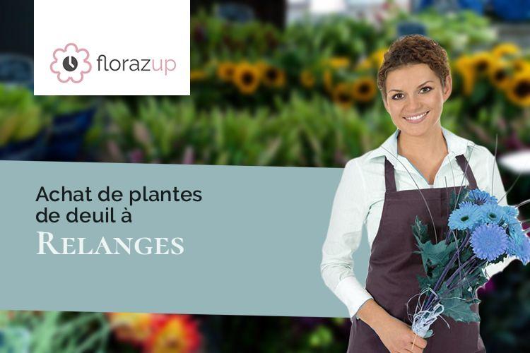 couronnes florales pour un enterrement à Relanges (Vosges/88260)
