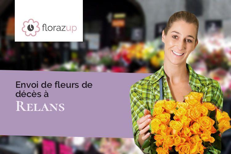 couronnes florales pour un décès à Relans (Jura/39140)