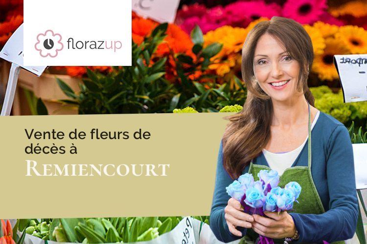 créations de fleurs pour un décès à Remiencourt (Somme/80250)