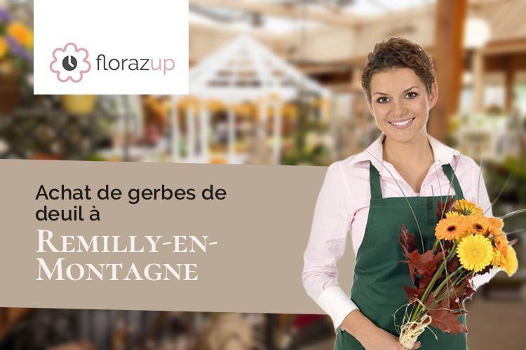 coupes de fleurs pour un deuil à Remilly-en-Montagne (Côte-d'Or/21540)