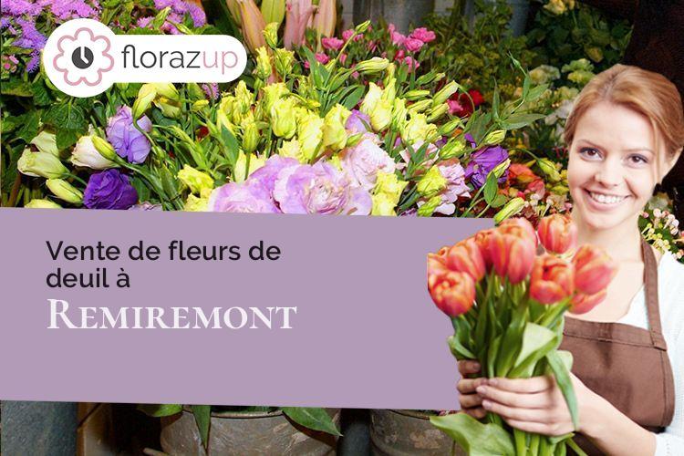 fleurs deuil pour des funérailles à Remiremont (Vosges/88200)