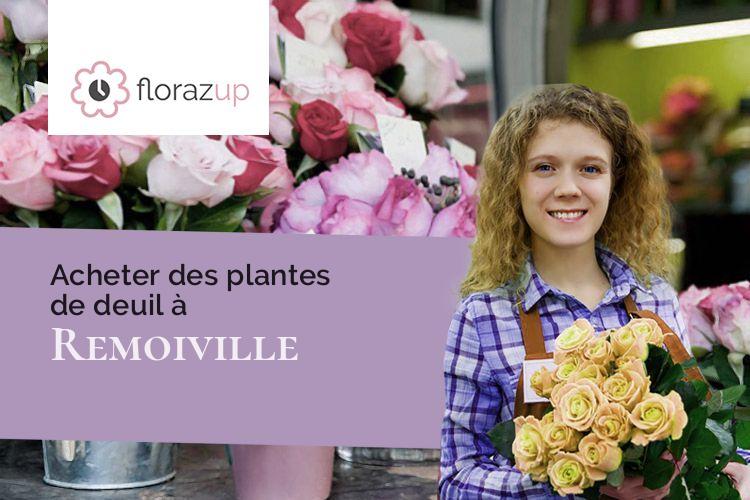 gerbes de fleurs pour un deuil à Remoiville (Meuse/55600)