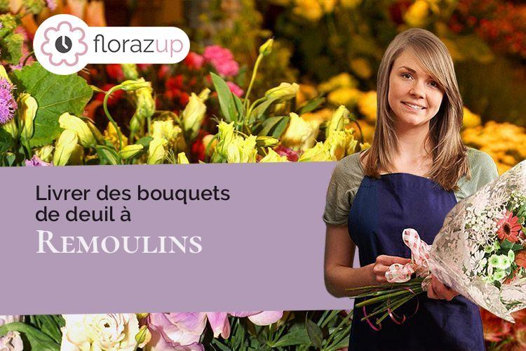 coupes de fleurs pour un deuil à Remoulins (Gard/30210)