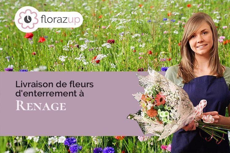 croix de fleurs pour des obsèques à Renage (Isère/38140)