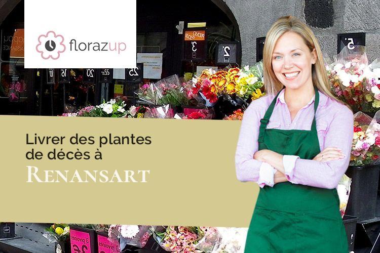 couronnes florales pour un décès à Renansart (Aisne/02240)