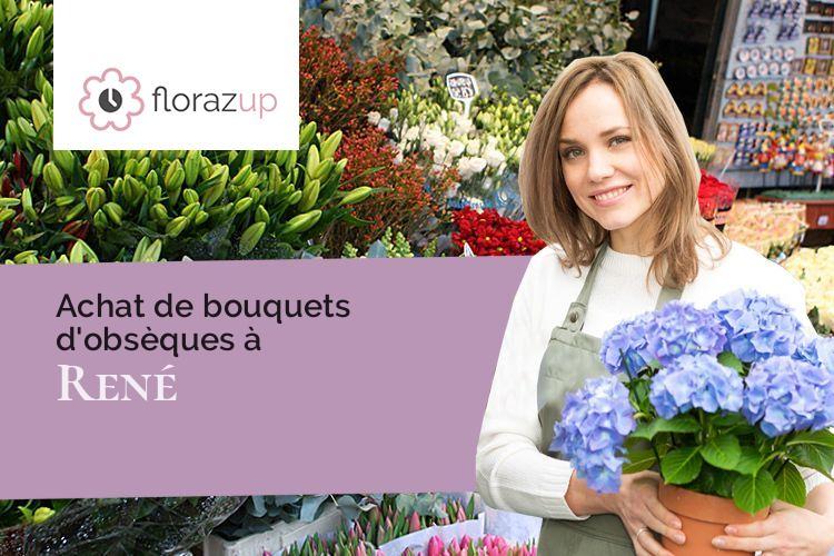 créations florales pour un enterrement à René (Sarthe/72260)