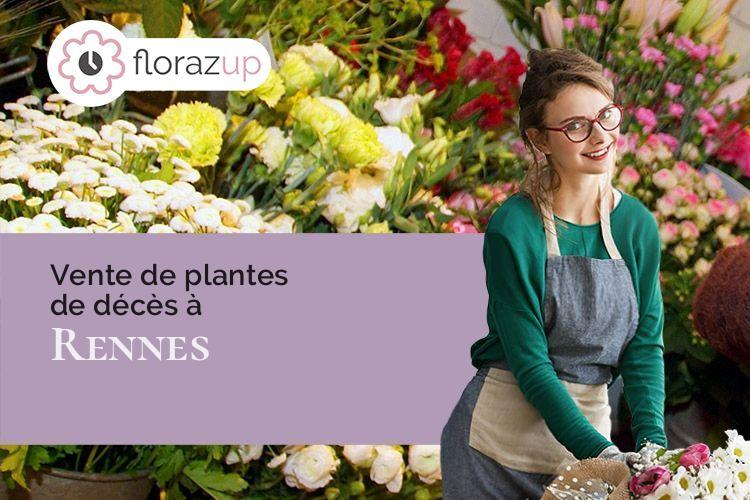 coeur de fleurs pour des obsèques à Rennes (Ille-et-Vilaine/35000)