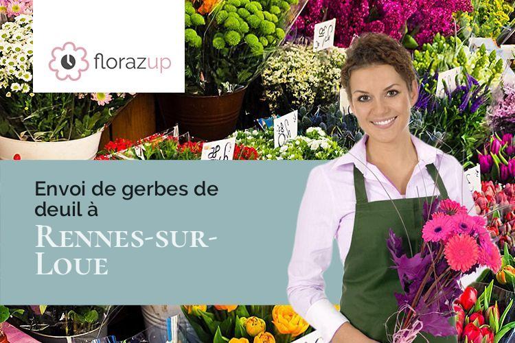 compositions florales pour des funérailles à Rennes-sur-Loue (Doubs/25440)
